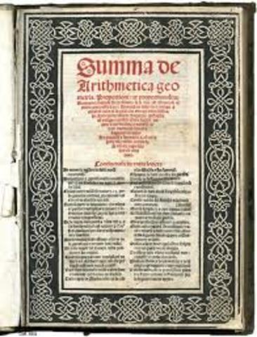 Pacioli publica su libro