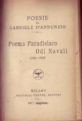 Pubblicazione il Poema Paradisiaco