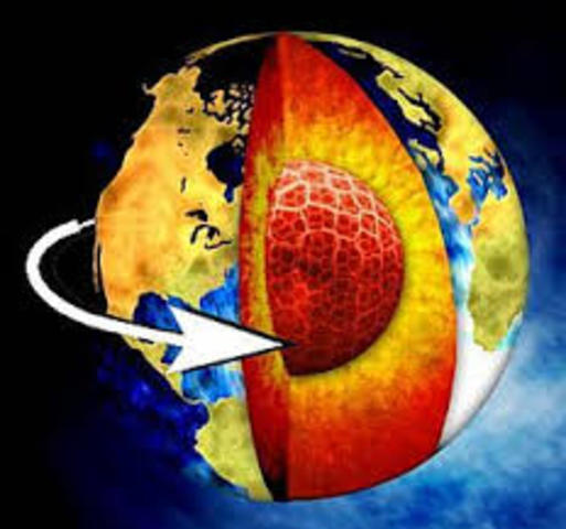 Se detecta la rotación del núcleo interno de la Tierra.