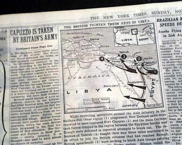 British Forces cross from Egypt into Libya
