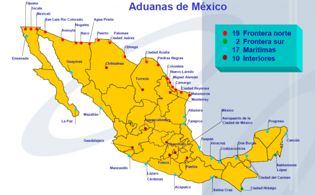 Aduanas Marítimas y Fronterizas