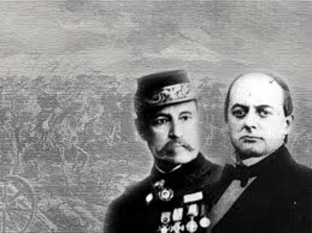 Rebelión de Tuxtepec liderada por Porfirio Díaz en contra de gobierno de Sebastián Lerdo de Tejada