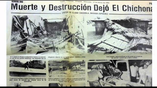 Erupcion del volcan chichonal