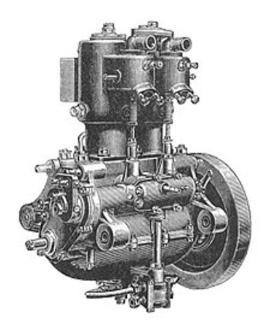 First successful two-stroke engine invented
