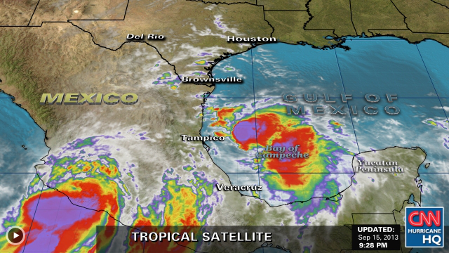 Huracán Ingrid y tormenta Manuel