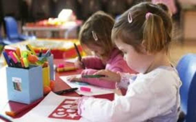 ho iniziato la scuola materna