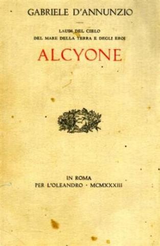 Pubblicazione dell' Alcyone