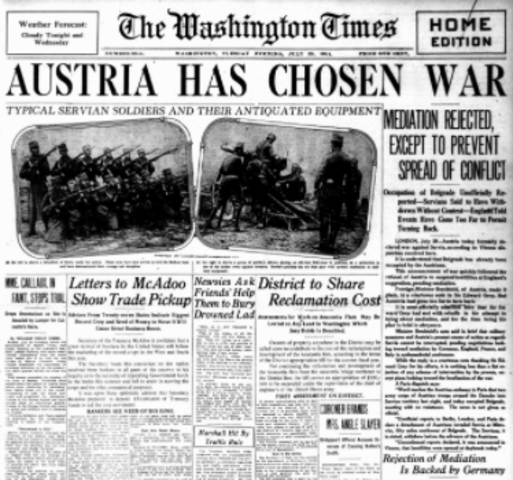 Austria Declares War on Serbia