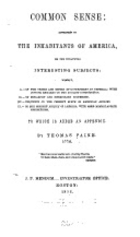 Common Sense by Thomas Paine