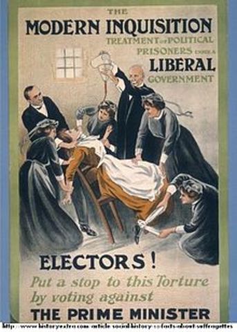 El Parlament britànic aprova la "llei del gat i el ratolí" (Cat and Mouse Act)