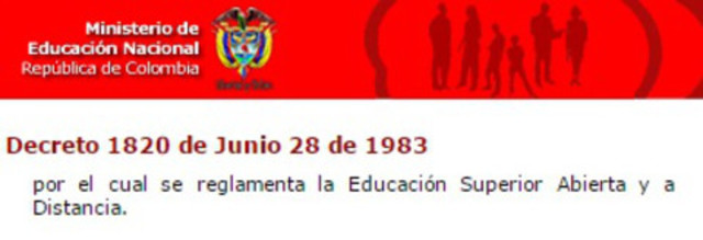 Decreto número 1820 de 1983
