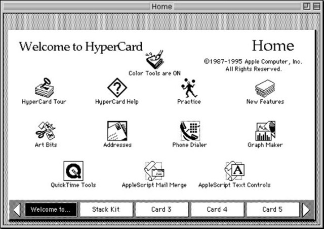 HyperCard 1987