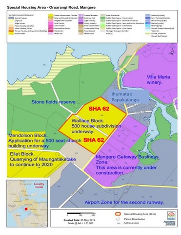 Land designated as Special Housing Area