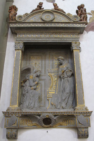 annunciazione Cavalcanti, s. Croce, Donatello e bottega