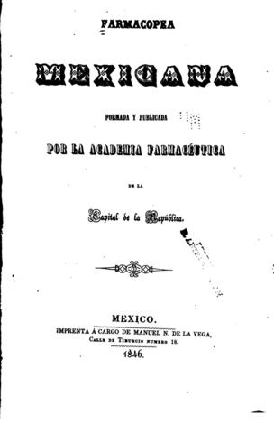 Primera Farmacopea Mexicana