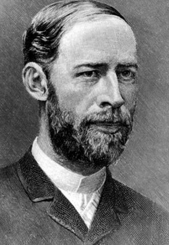 Lla primera transmisión sin cables con ondas electromagnéticas