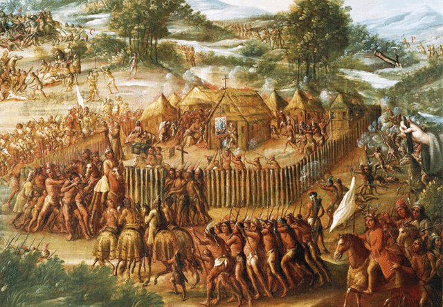 Los españoles se establecen en Texas.