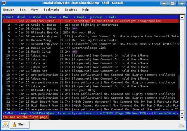 UNIX crea un sistemas operativo sin interfaz grafica
