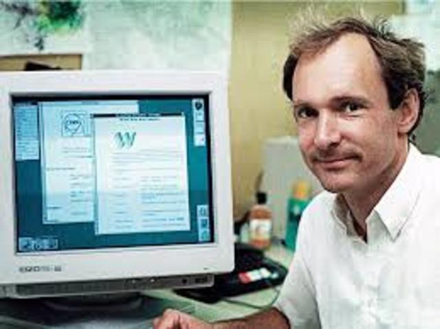 Tim Berners Lee dirigía la búsqueda de un sistema de almacenamiento, recuperación de datos e incluyendo los hiperviculos