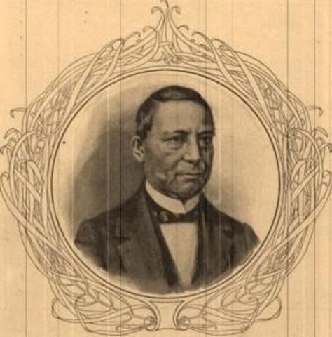 El presidente Benito Juárez propuso al congreso suspender el pago de deuda  externa durante dos años.