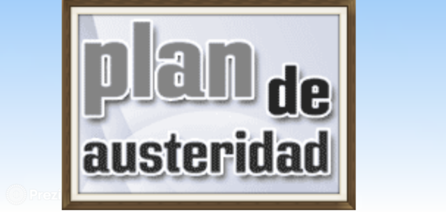 Plan de austeridad contra la crisis