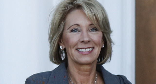 Betsy DeVos named Secretary of Education