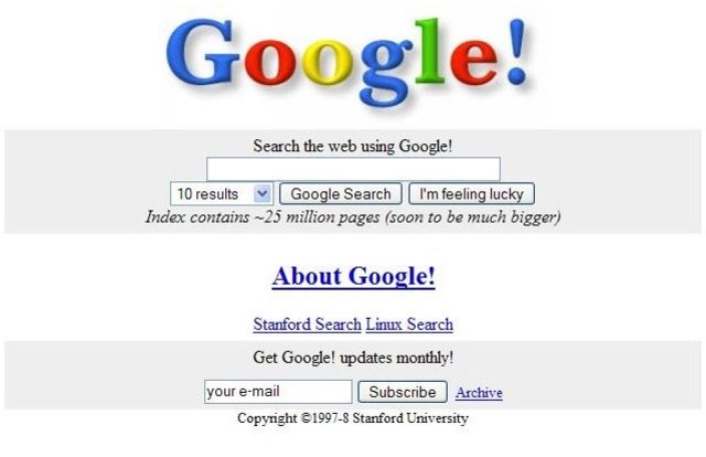 Se crea el buscador Google