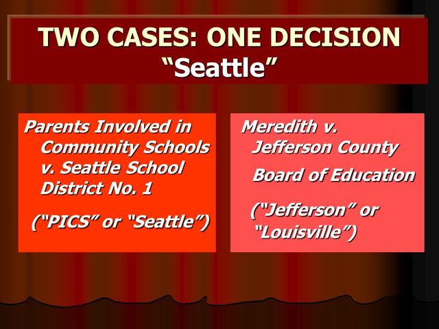 Race Cannot Be a Factor in Assigning Students to High Schools