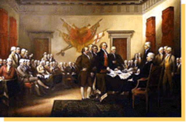Declaration of Independence Signing