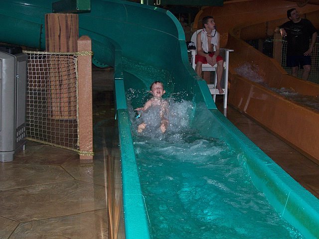 All of my Daddy's family met at Great Wolf Lodge in Williamsburg!