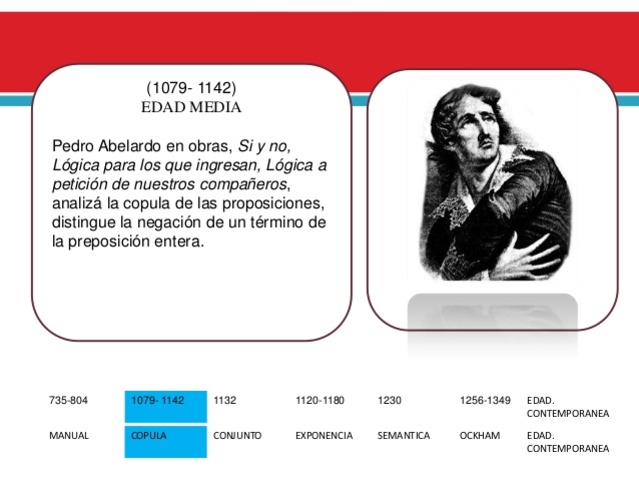 PEDRO ABELARDO, edad media.