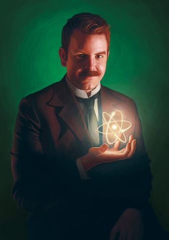 Se propone el modelo nuclear del átomo.