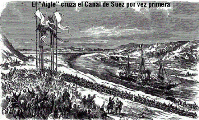 Apertura del canal de Suez