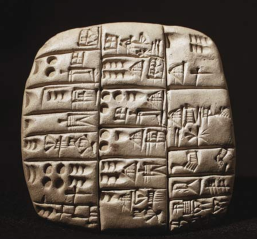 3000 BCE Babylonian clay tablets