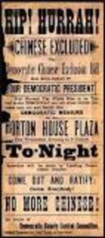 Chinese Exclusive Act Passed