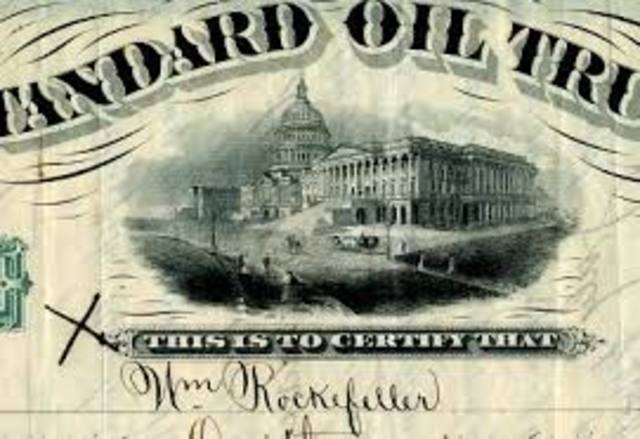 john D. Rockefeller created an oil company