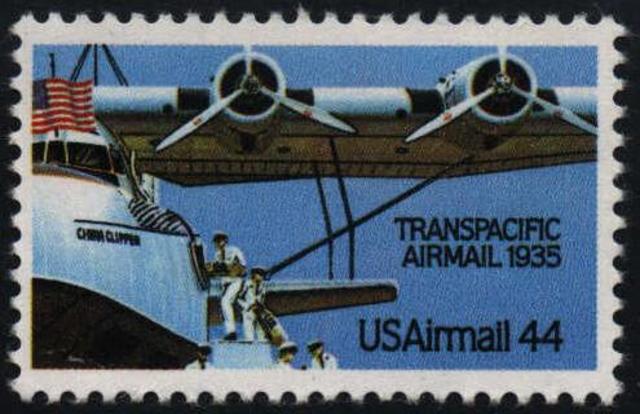 First transpacific mail service