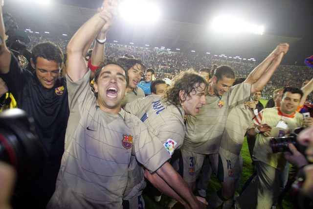 the 1st trophy with F.C.Barcelona