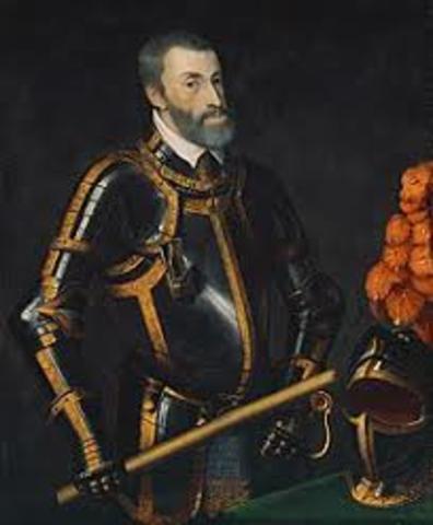 Charles V becomes emperor of the Holy Roman Empire
