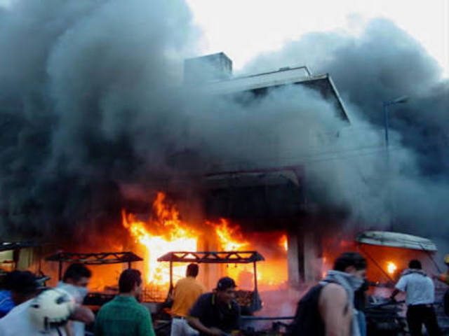 Explosión de pirotecnia en Veracruz