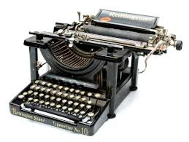 Las máquinas de escribir visibles