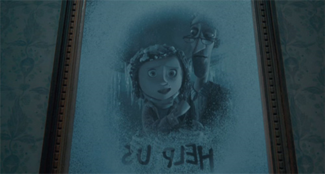 pg 71 Sees parents stuck in other mirror