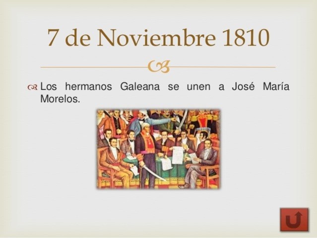 Los hermanos Galeana se unen a José María Morelos.