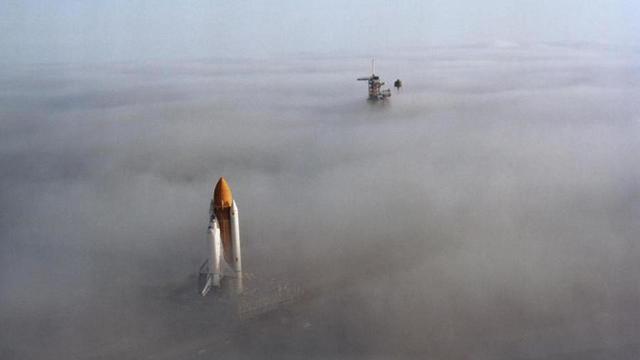 Space Shuttle Columbia Explodes