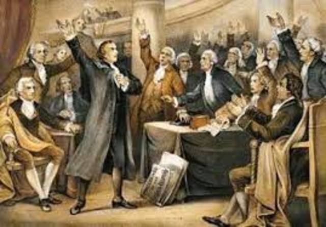 Patrick Henry's Give me liberty or give me death speech