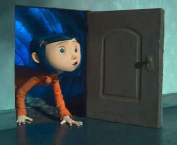 2.Coraline goes through the door