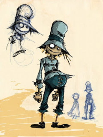 Dorthy meets the scarecrow