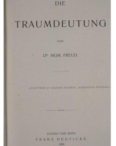 Publicación del libro "La interpretación de los sueños"