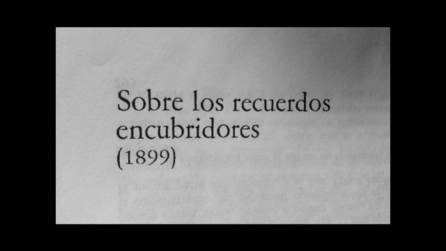 Publicación del libro "Recuerdos encubridores"