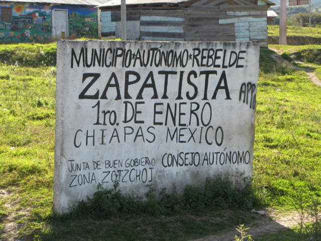 Levantamiento en Chiapas